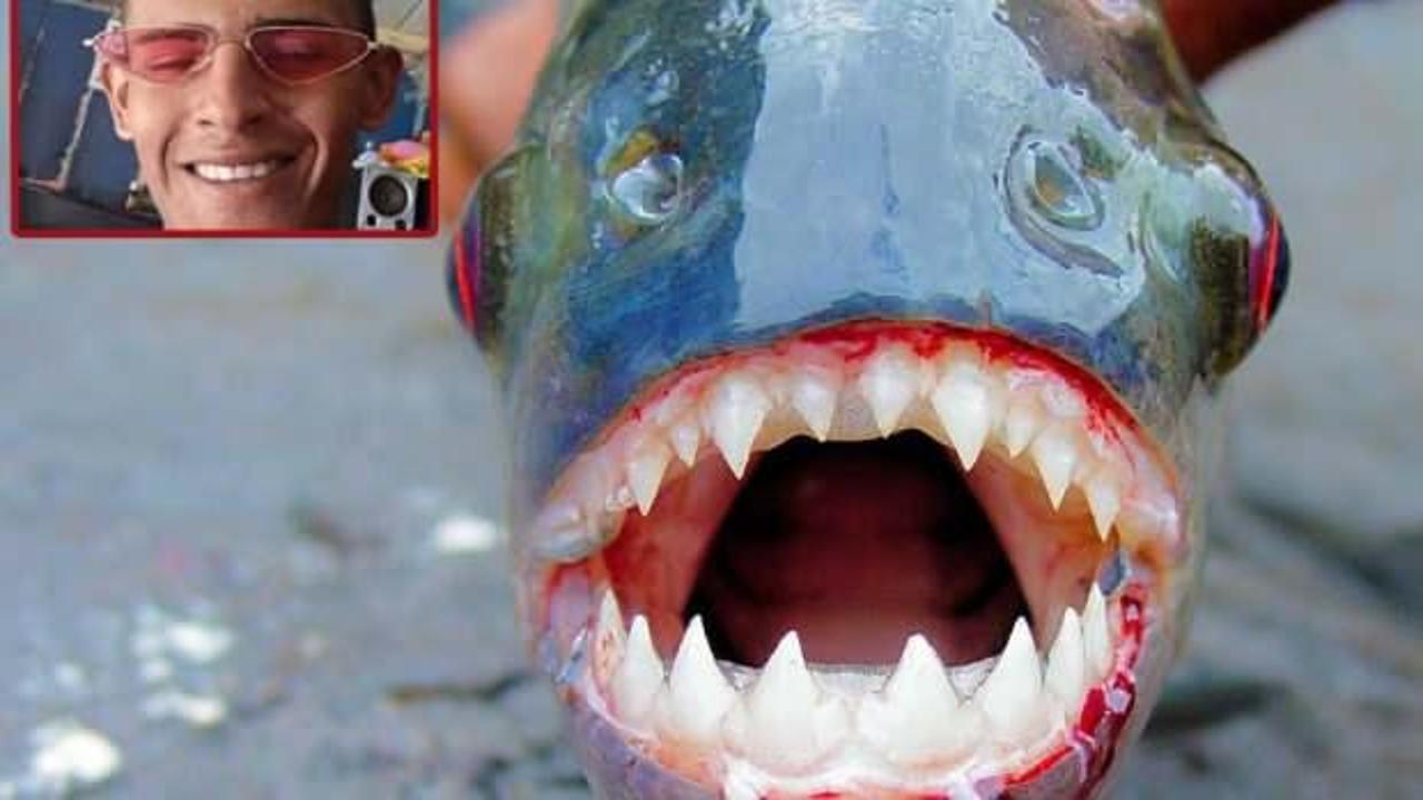 Pirana dolu nehre d&uuml;şt&uuml;, saatler sonra sadece kemikleri &ccedil;ıkarılabildi