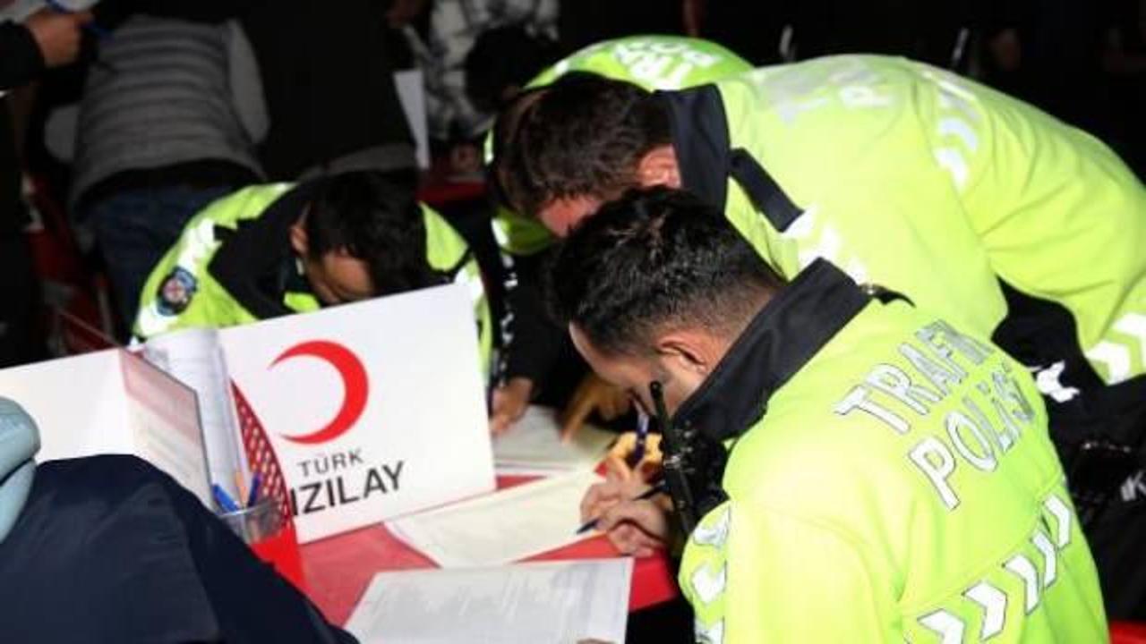 Ankara Emniyeti'nden Kızılay'a kan bağışı