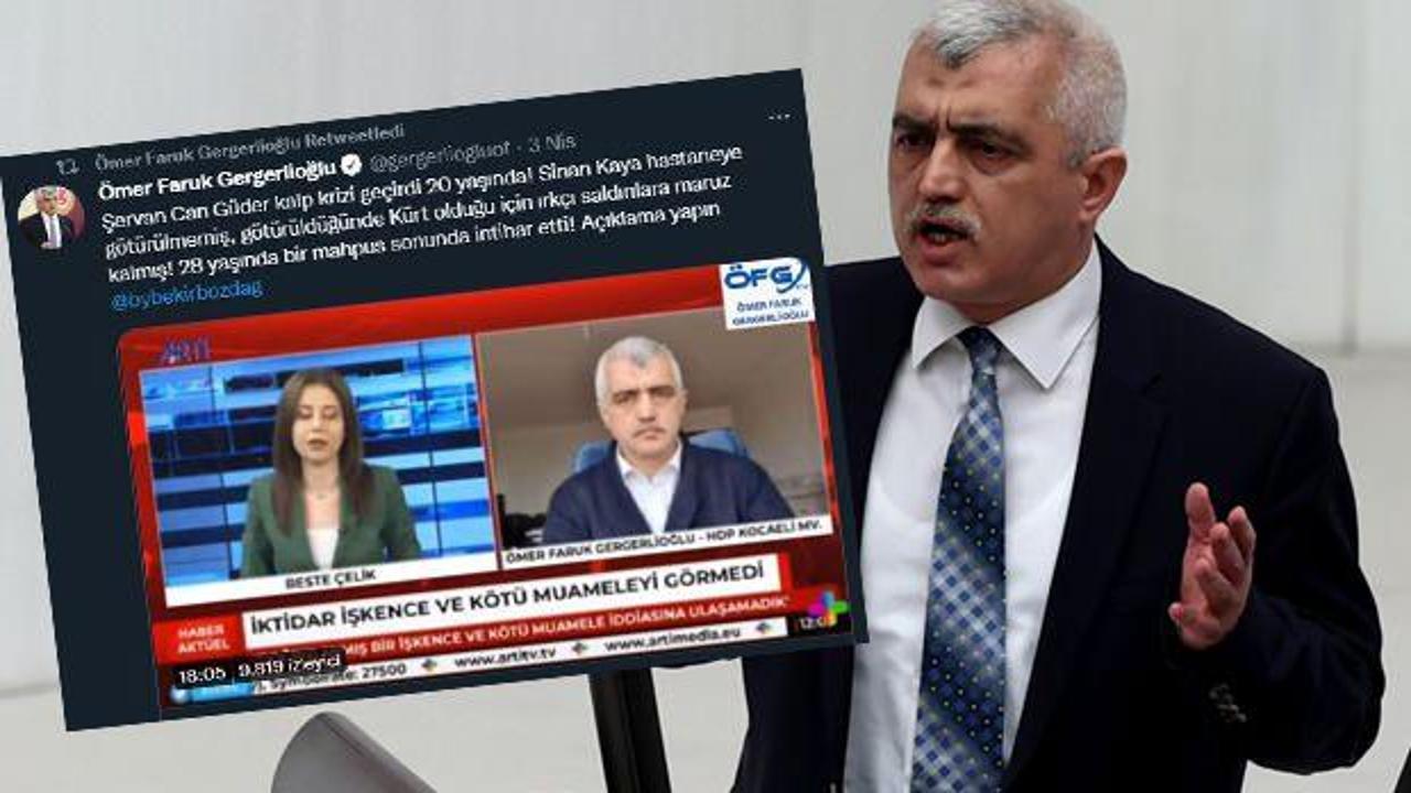 HDP'Li Gergerlioğlu’nun "Kürt olduğu için hastaneye götürülmedi" yalanına CTE'den tepki