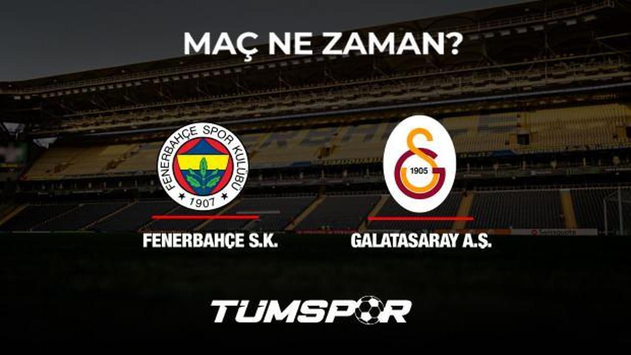 Fenerbahçe Galatasaray derbisi ne zaman? FB GS maçı saat kaçta? Maç biletleri tükendi! 