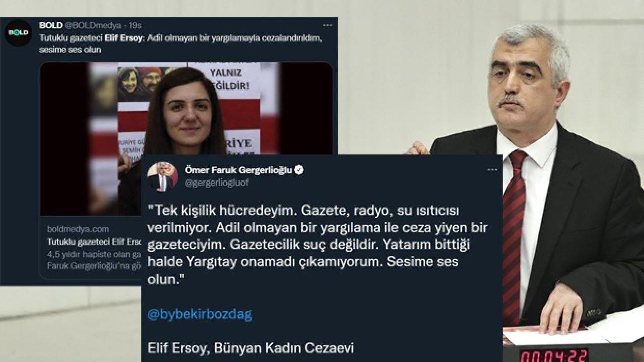 HDP'li Gergerlioğlu ve FET&Ouml; medyası Elif Ersoy i&ccedil;in seferber oldu