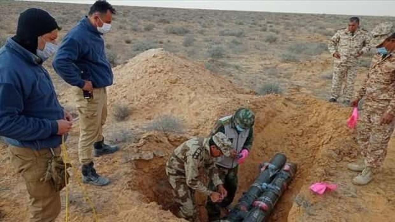 Libya'da bulunan 7 tonluk mühimmat imha edildi
