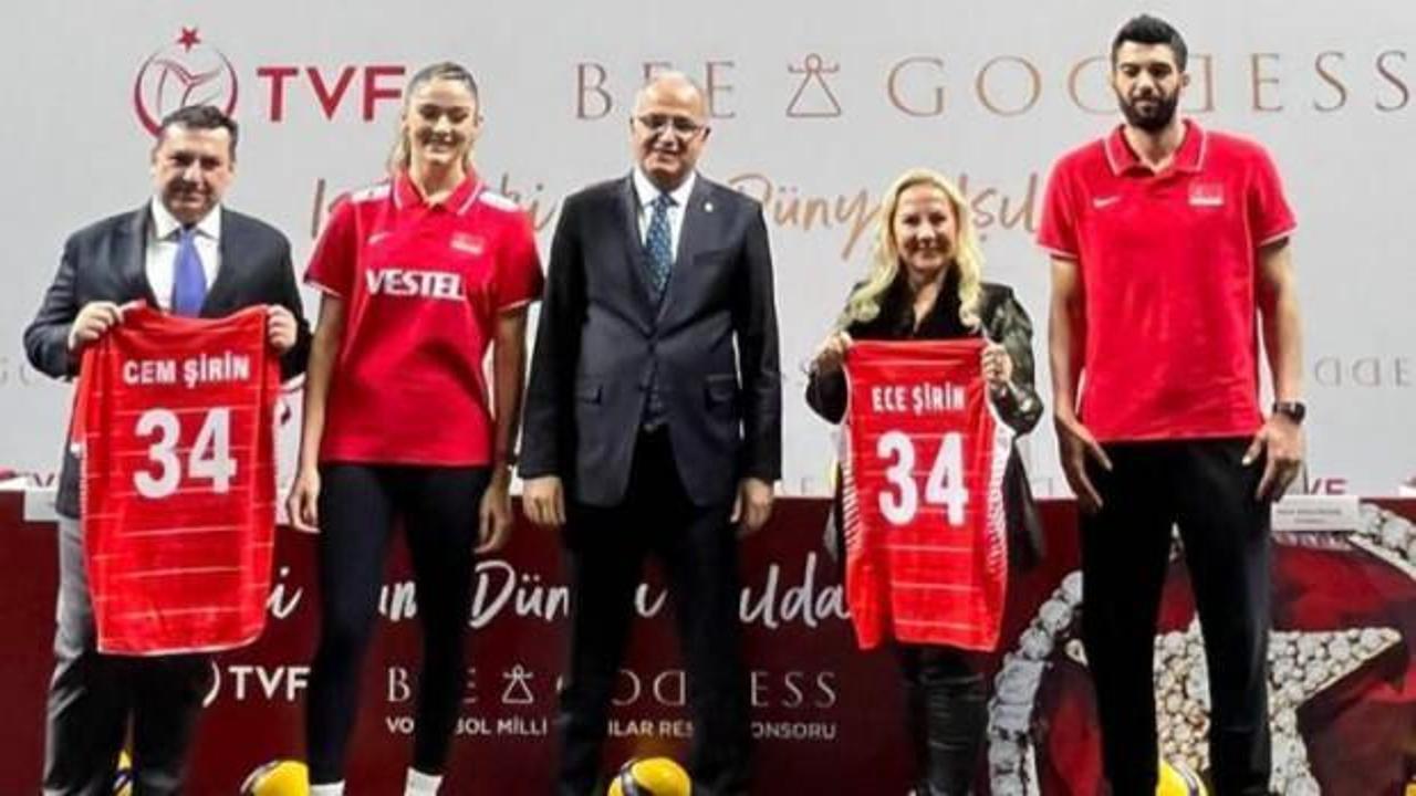Voleybolda milli takımların yeni sponsoru Bee Goddess oldu