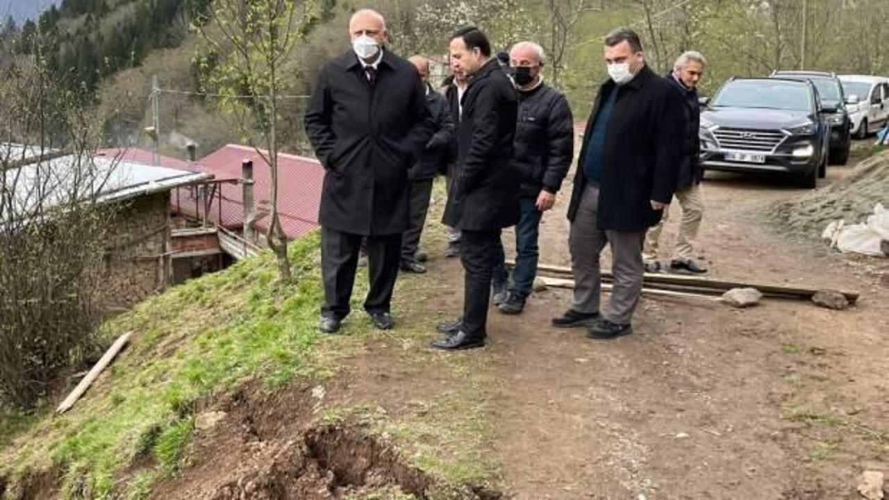 Araklı&rsquo;da heyelan tehlikesi! 8 ev boşaltıldı