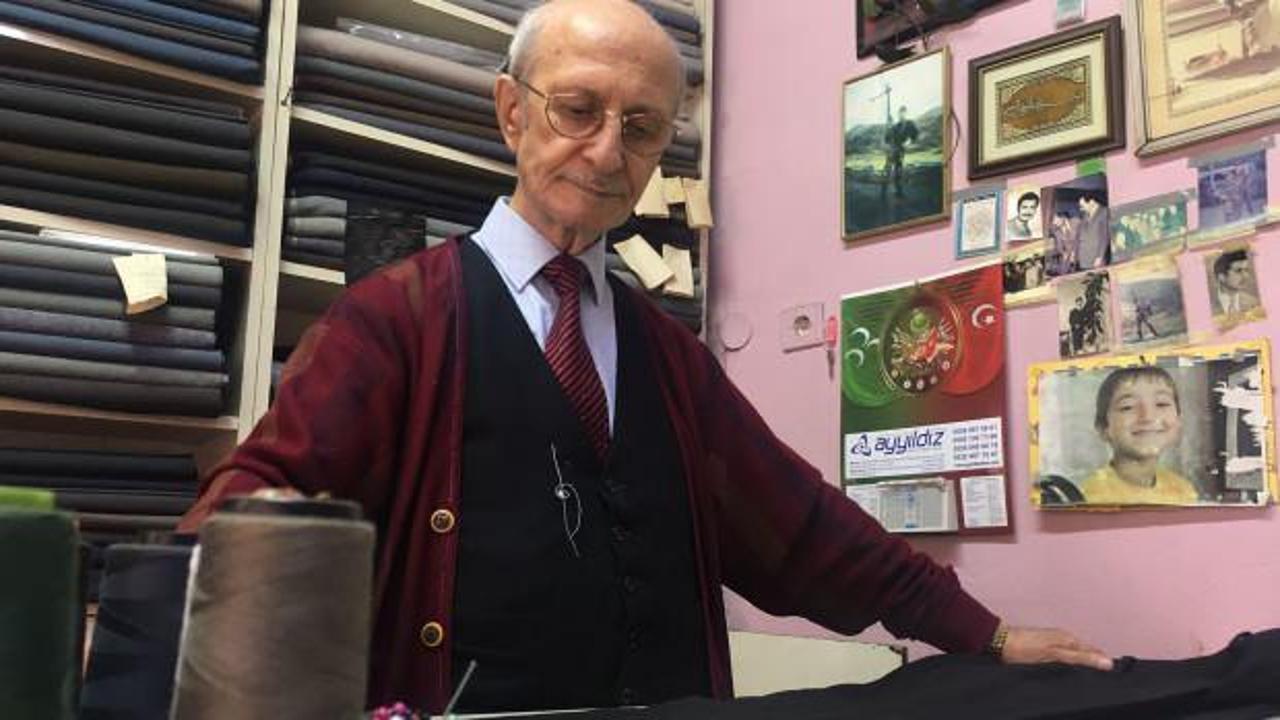 Kocaeli&rsquo;de terzilik mesleğini 70 yıldır aynı &ouml;zveriyle s&uuml;rd&uuml;r&uuml;yor