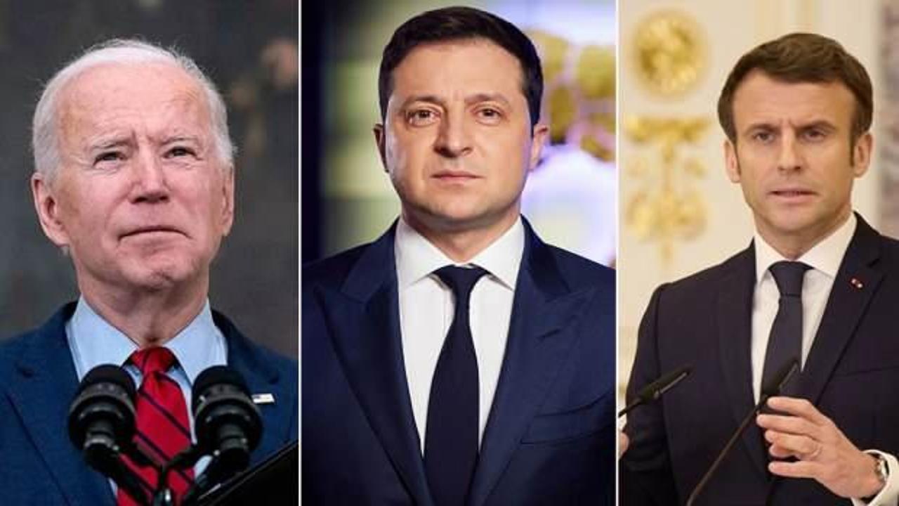 Macron Biden'la ters düştü: Ukrayna'da yaşananlar soykırım değil