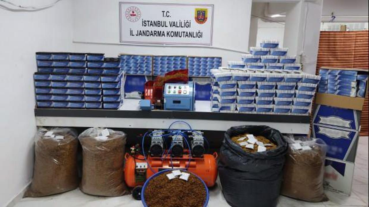Jandarmadan İstanbul'da kaçak tütün operasyonu