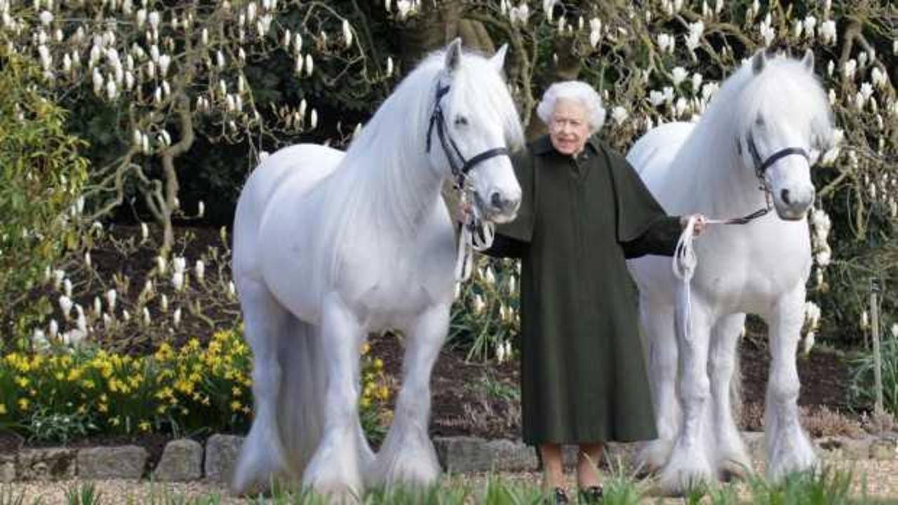 Kraliçe Elizabeth 96 yaşında: Beyaz atlı poz!