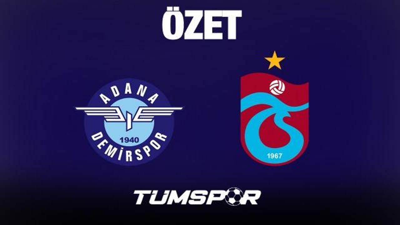 MA&Ccedil; &Ouml;ZETİ | Adana Demirspor 1-3 Trabzonspor