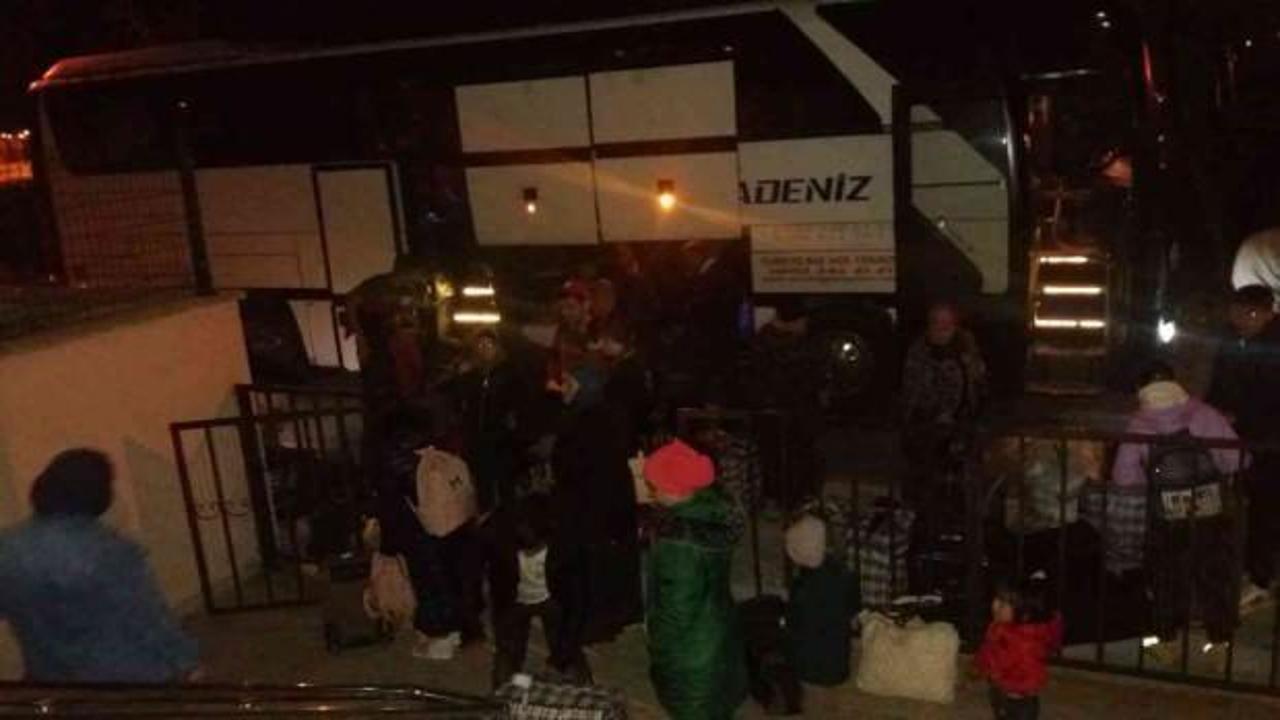 Ukrayna'dan tahliye edilen Ahıska Türkleri Tekirdağ'a geldi