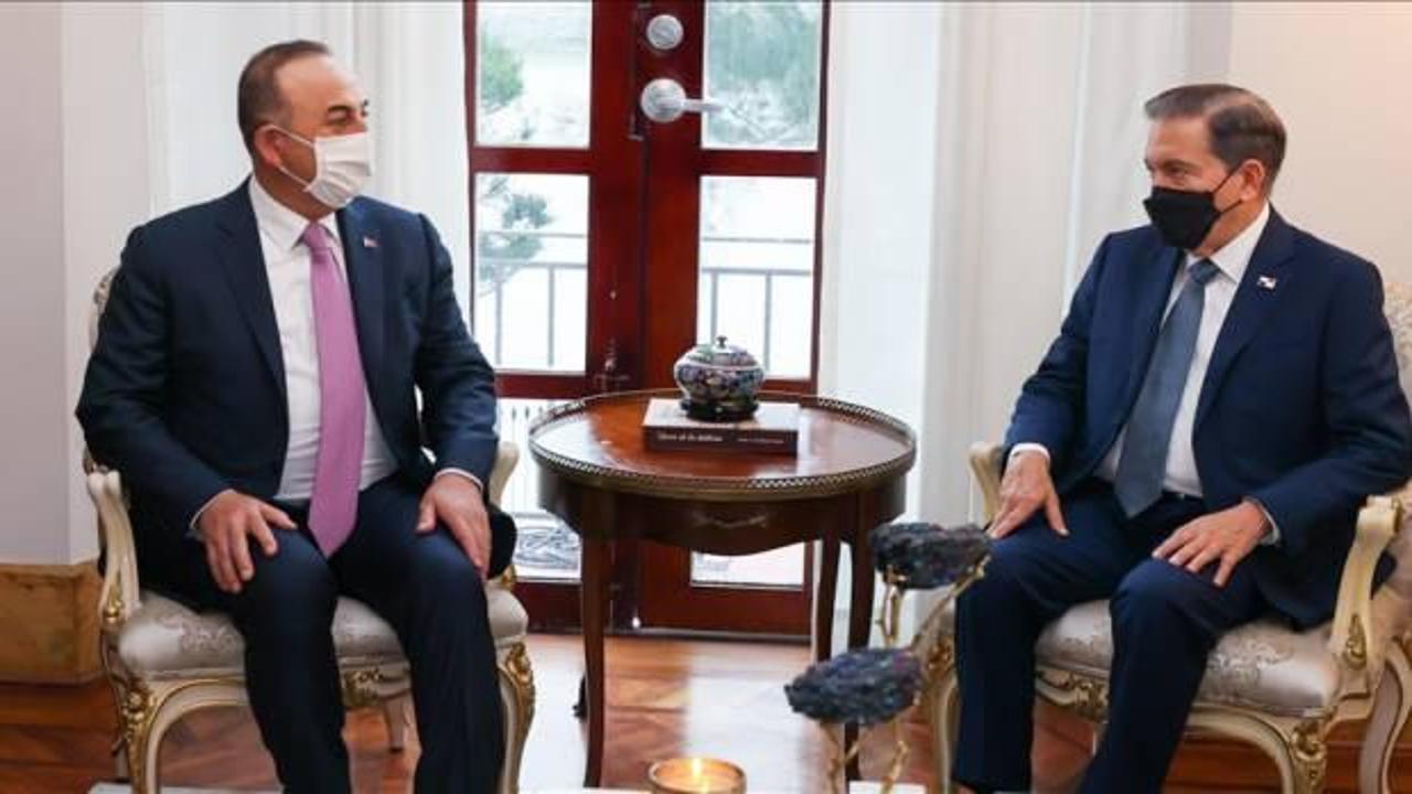 Bakan Çavuşoğlu, Panama Devlet Başkanı Cortizo ile görüştü