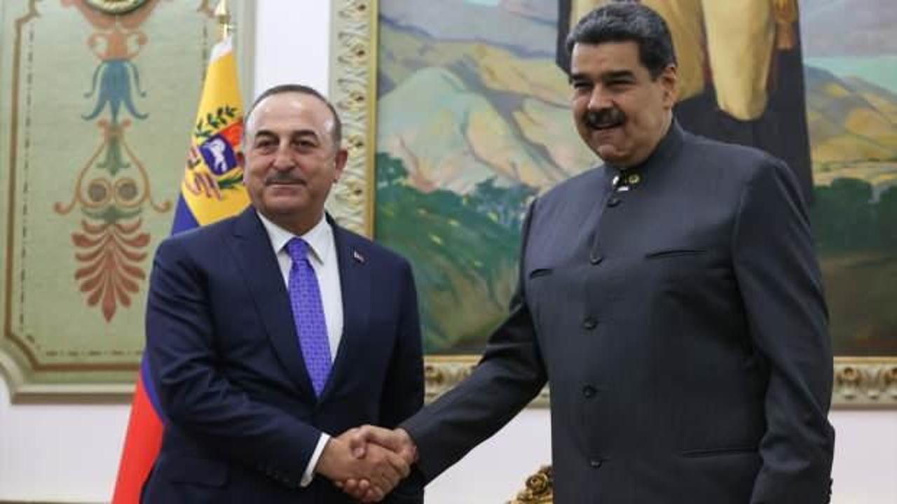 Çavuşoğlu Maduro'yla görüştü: 1,5 milyar dolar açıklaması