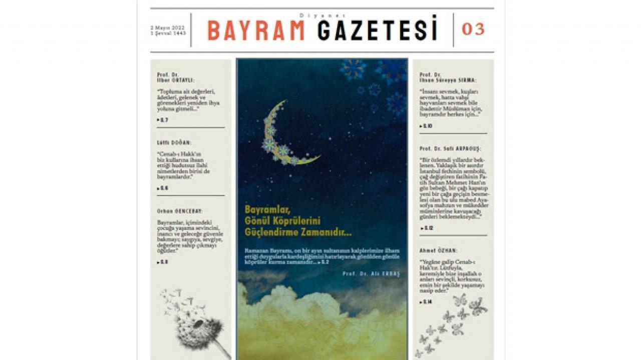 Diyanet Bayram Gazetesi'nin üçüncü sayısı çıktı