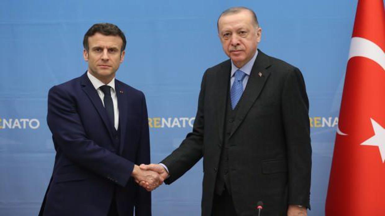 Başkan Erdoğan Macron'la görüştü