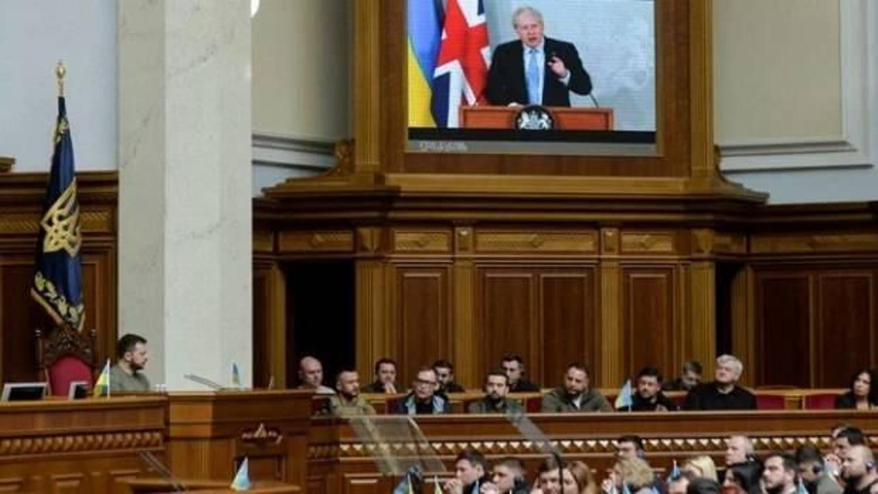 İngiltere Başbakanı Johnson Ukrayna Parlamentosuna seslendi