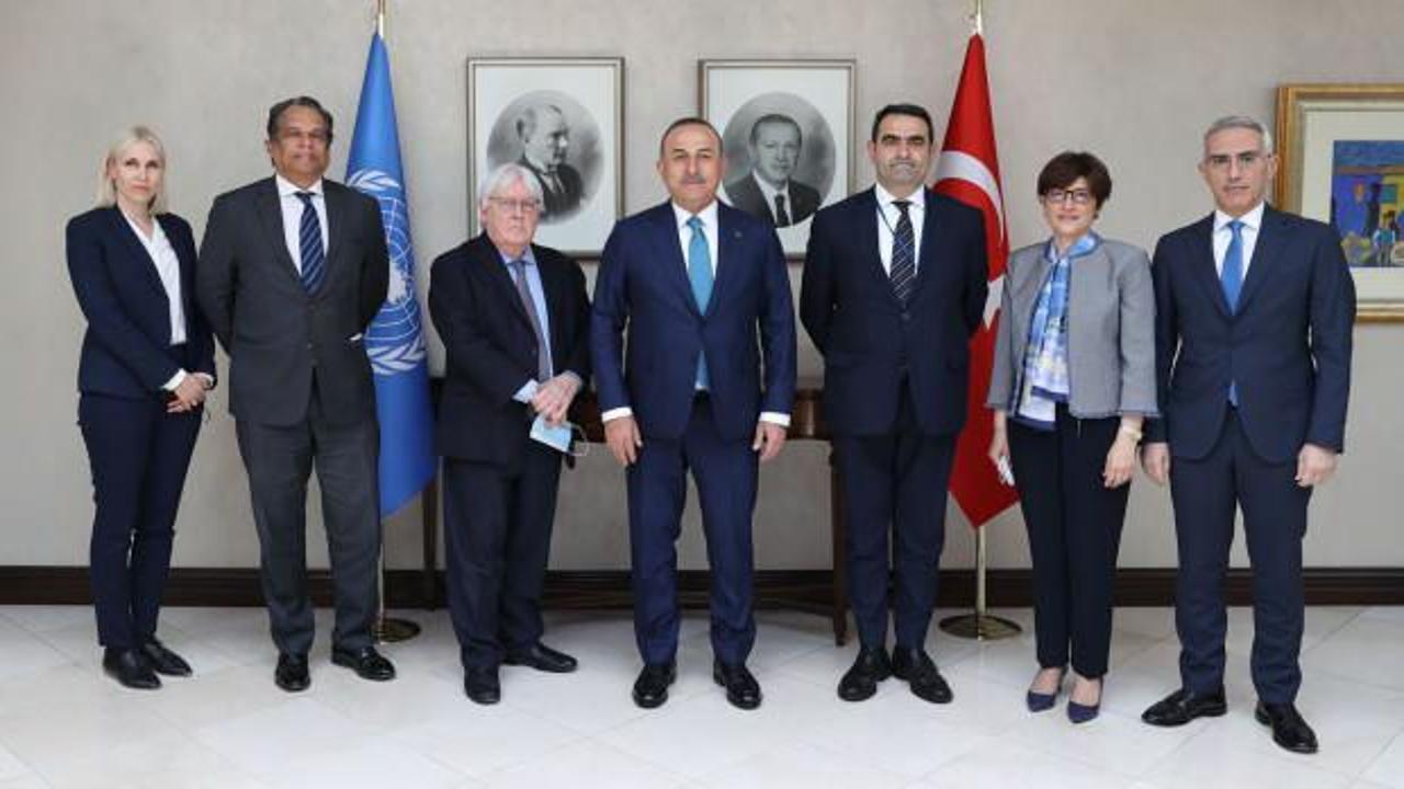 Bakan Çavuşoğlu, BM Genel Sekreter Yardımcısı Griffiths ile görüştü