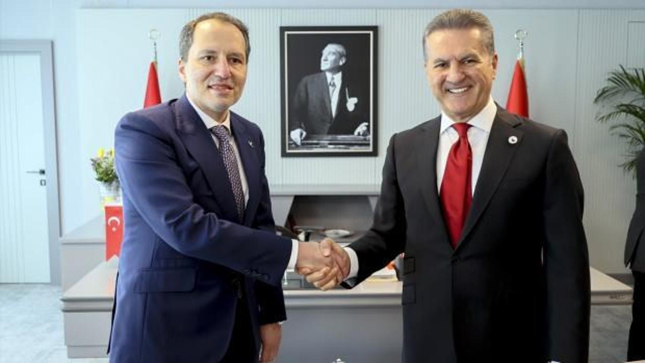 TDP Genel Başkanı Sarıgül ve Yeniden Refah Partisi Genel Başkanı Erbakan görüştü