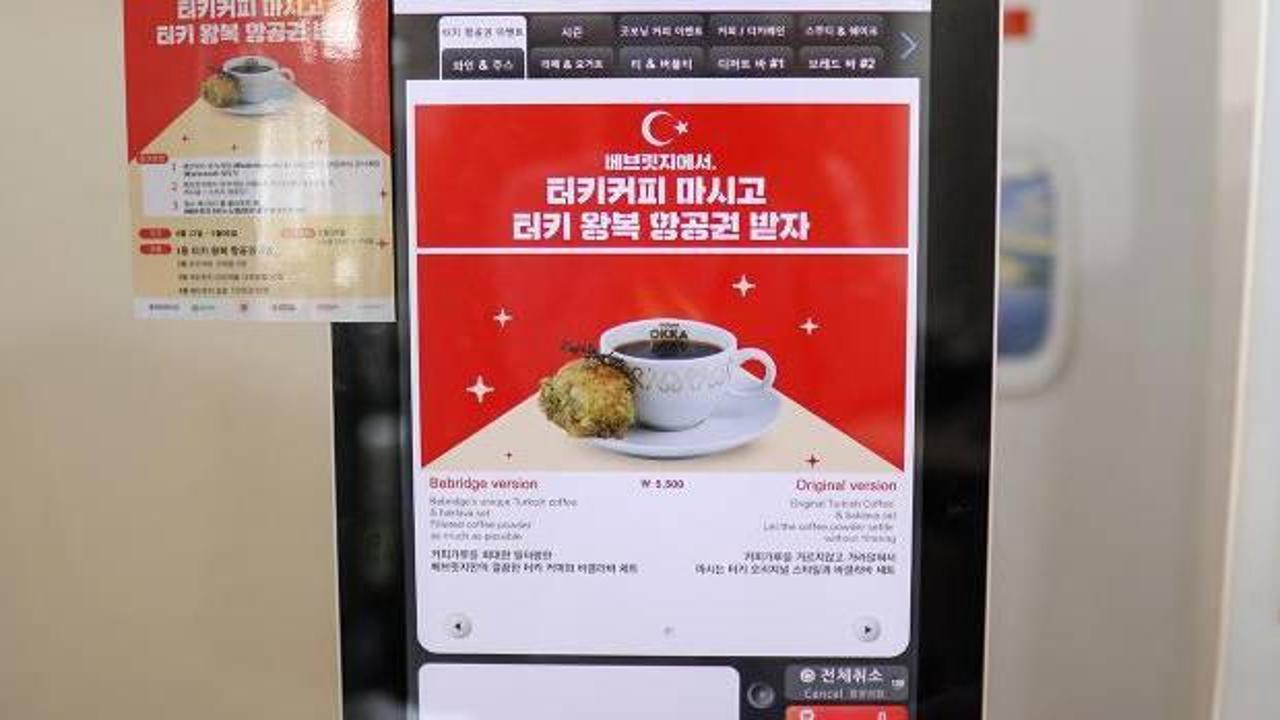 Türk kahvesi Güney Kore'deki menülerde yerini aldı