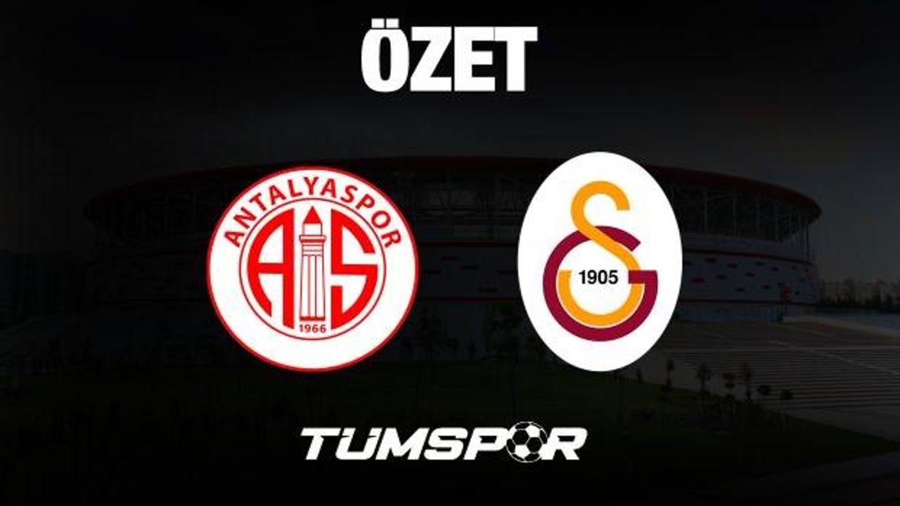 MAÇ ÖZETİ İZLE | Antalyaspor 1-1 Galatasaray 