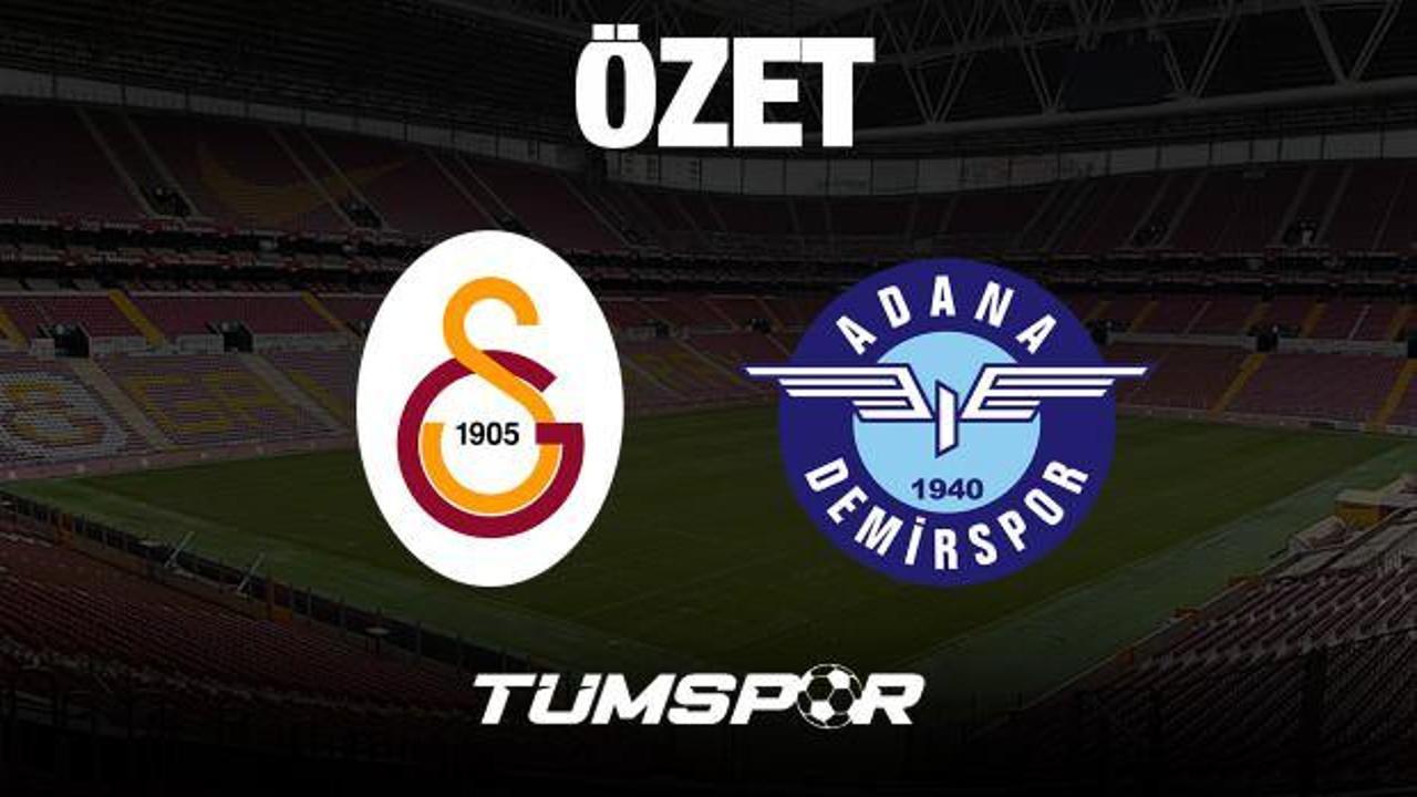 MAÇ ÖZETİ İZLE | Galatasaray 3-2 Adana Demirspor (Goller)