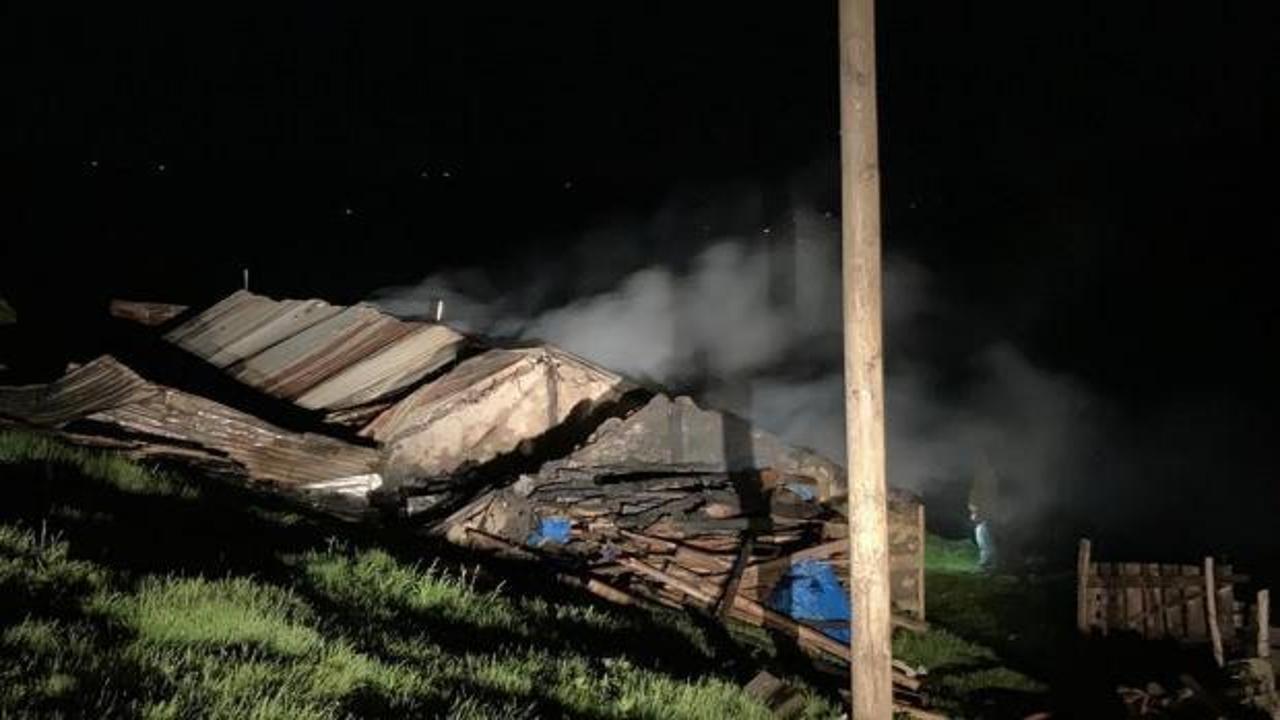 Ordu&rsquo;da yayla evinde yangın, kullanılamaz hale geldi 