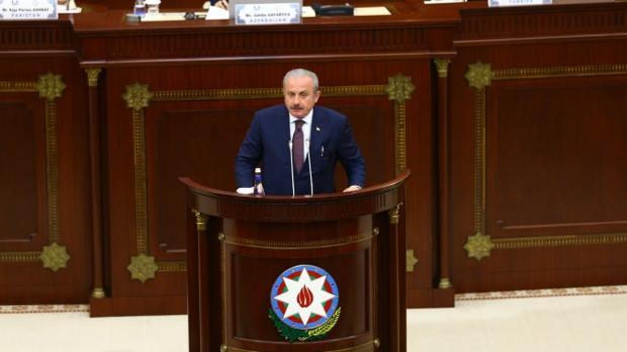 TBMM Başkanı Şentop: Daima Azerbaycan'ın haklı davasında destekçi olduk
