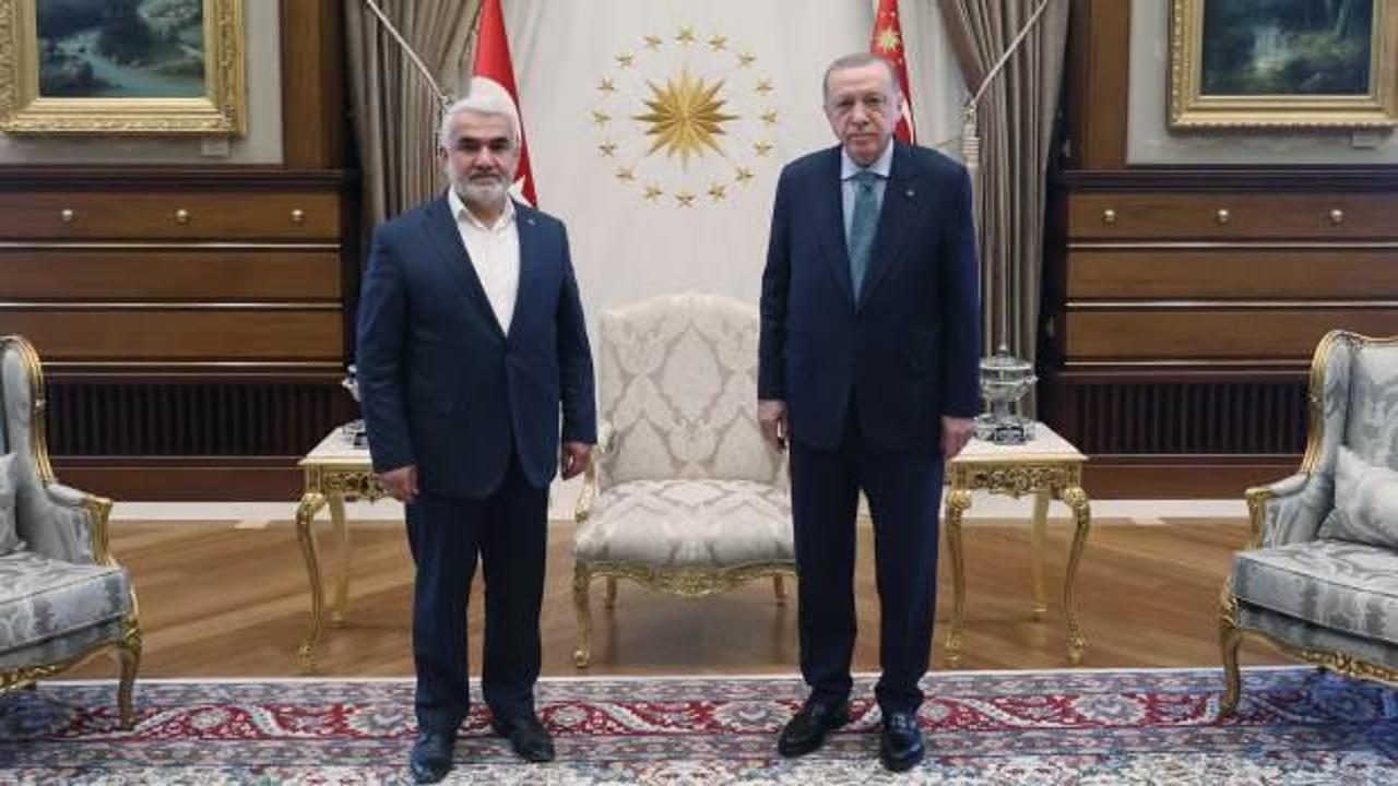 Cumhurbaşkanı Erdoğan H&Uuml;DA PAR Başkanı Yapıcıoğlu&rsquo;nu kabul etti