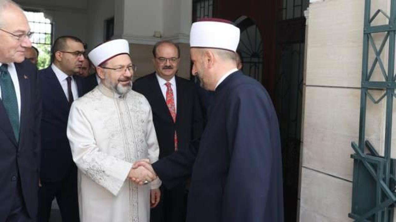 Diyanet İşleri Başkanı Erbaş, Bosna Hersek İslam Birliği Başkanı Kavazoviç ile görüştü