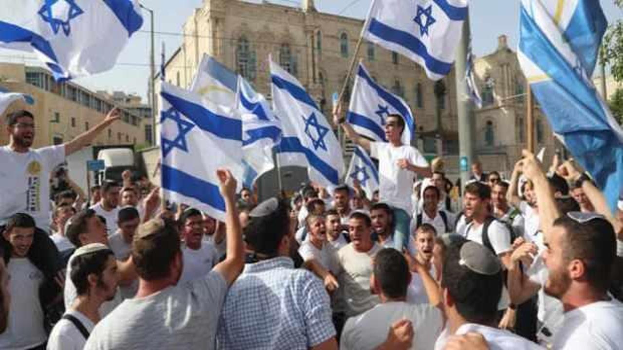 Fanatik Yahudi yerleşimcilerin Doğu Kudüs'teki provokatif yürüşü başladı
