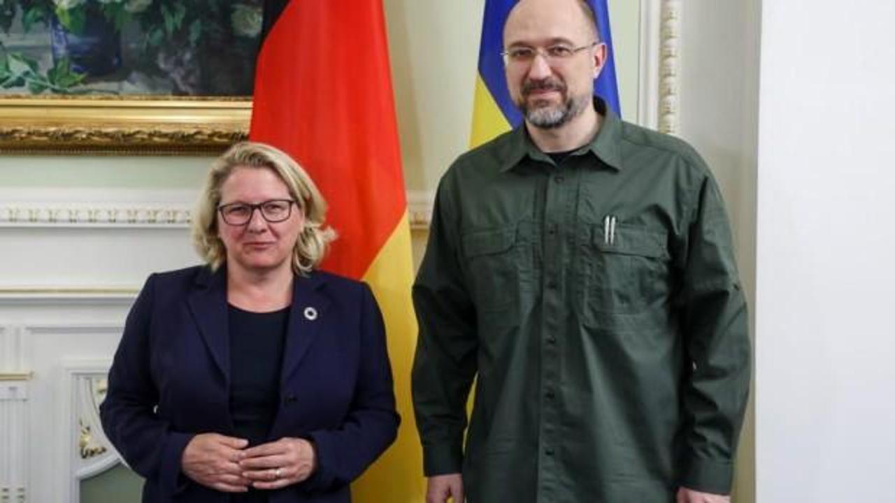 Ukrayna Başbakanı Şmihal, Almanya Kalkınma Bakanı Schulze ile görüştü