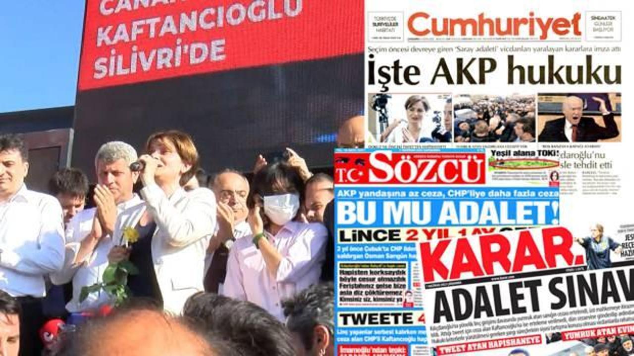 Cumhuriyet, Sözcü ve Karar'dan CHP'li Canan Kaftancıoğlu hakkında manşet kardeşliği