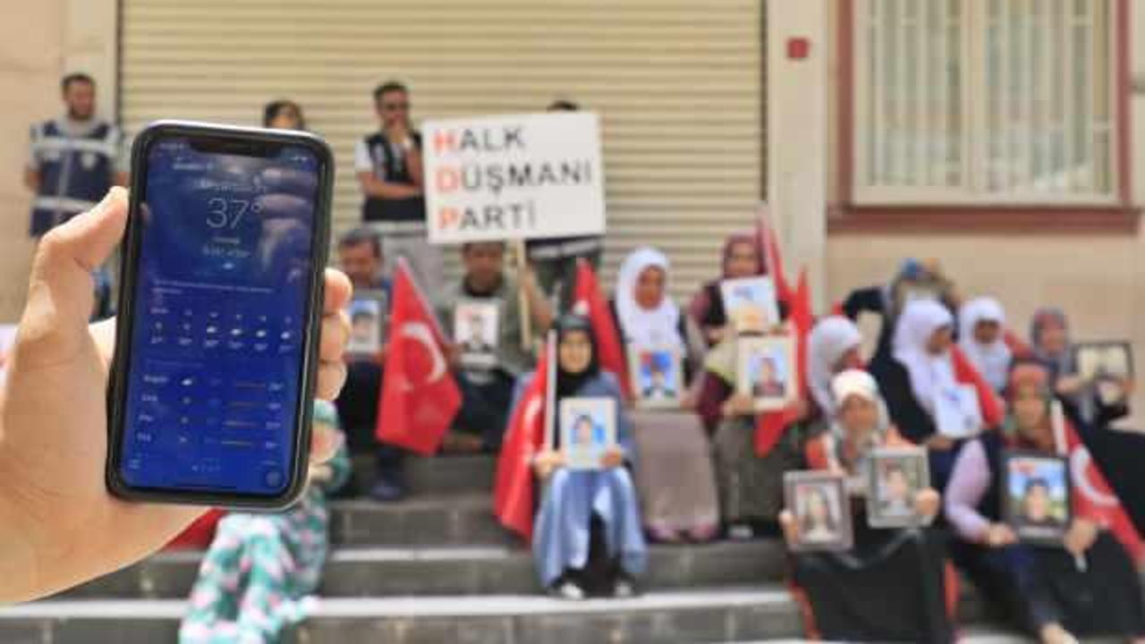 Diyarbakır'da 37 derecede evlat n&ouml;beti: Evlatlarımız i&ccedil;in m&uuml;cadele veriyoruz