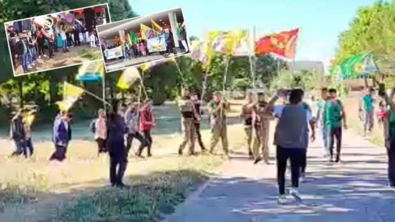 PKK/YPG'liler elini kolunu sallayarak geziyor