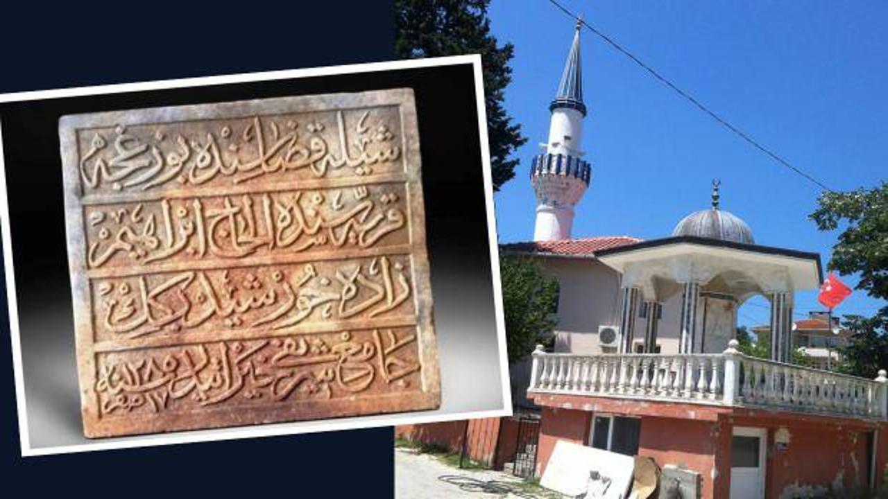 Adalet Bakanlığı Şile Bozgoca Camii’nin yurt dışına kaçırılan kayıp kitabesini geri aldı