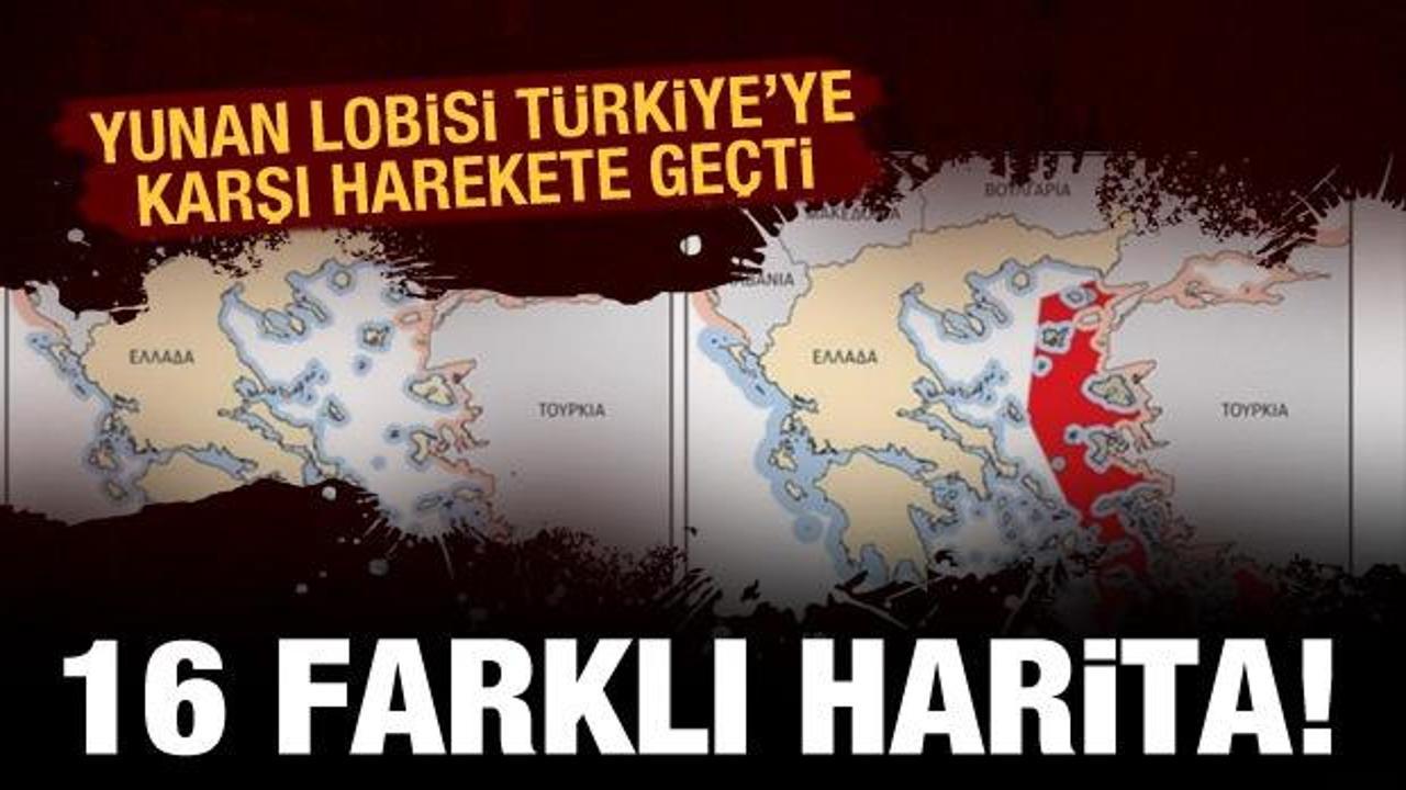 Yunan lobisi harekete geçti: Türkiye karşıtı 16 farklı harita!