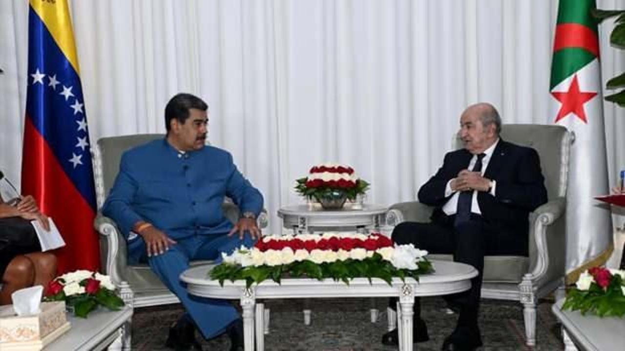 Cezayir ve Venezuela liderleri Filistin, Libya ve Batı Sahra'yı konuştu