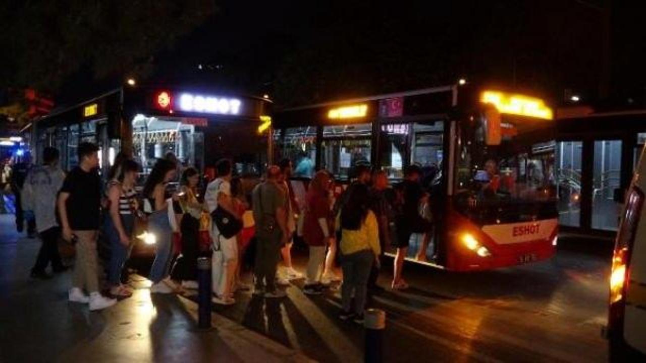 İzmir'de seyir halindeki belediye otobüsüne mermi isabet etti