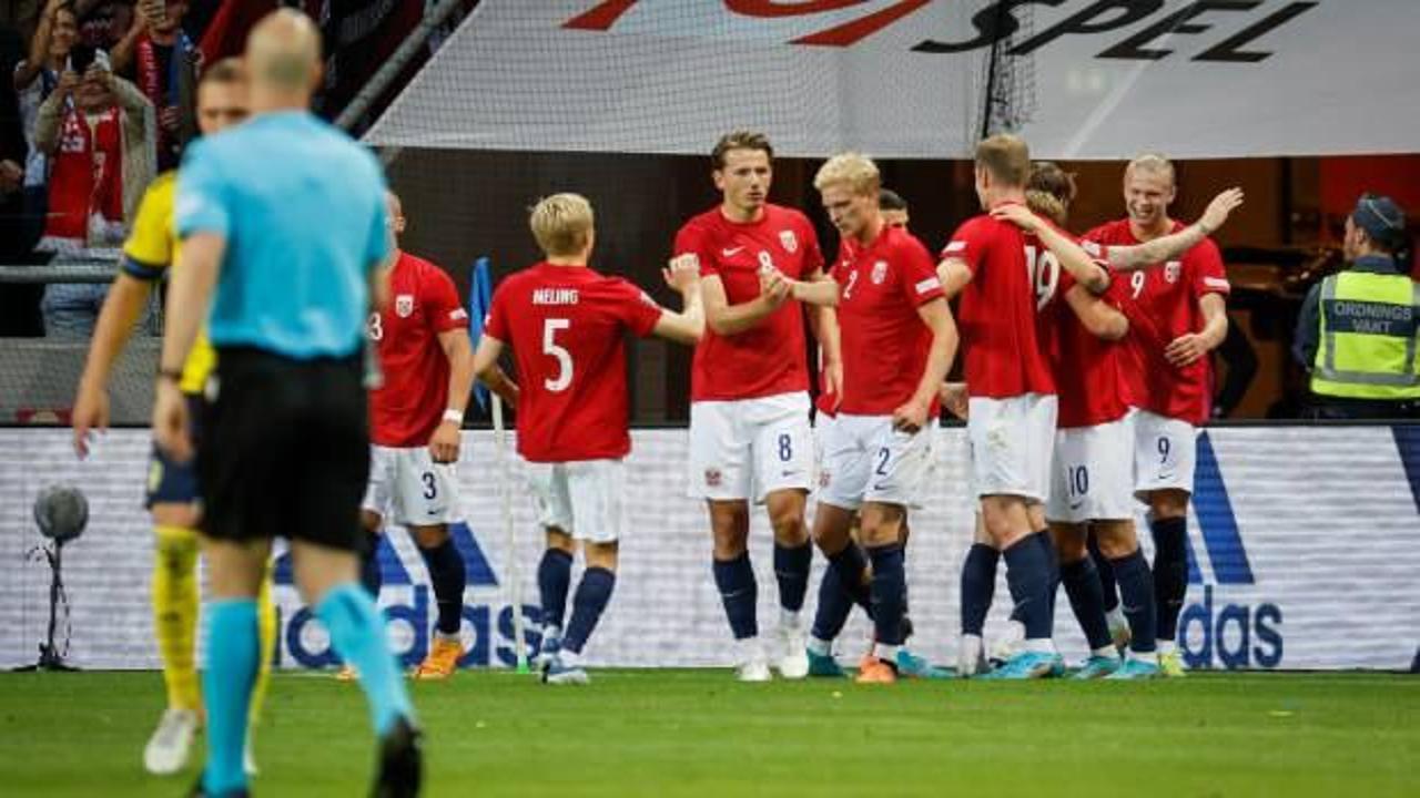 Norveç Haaland ve Sörloth'un golleriyle kazandı!