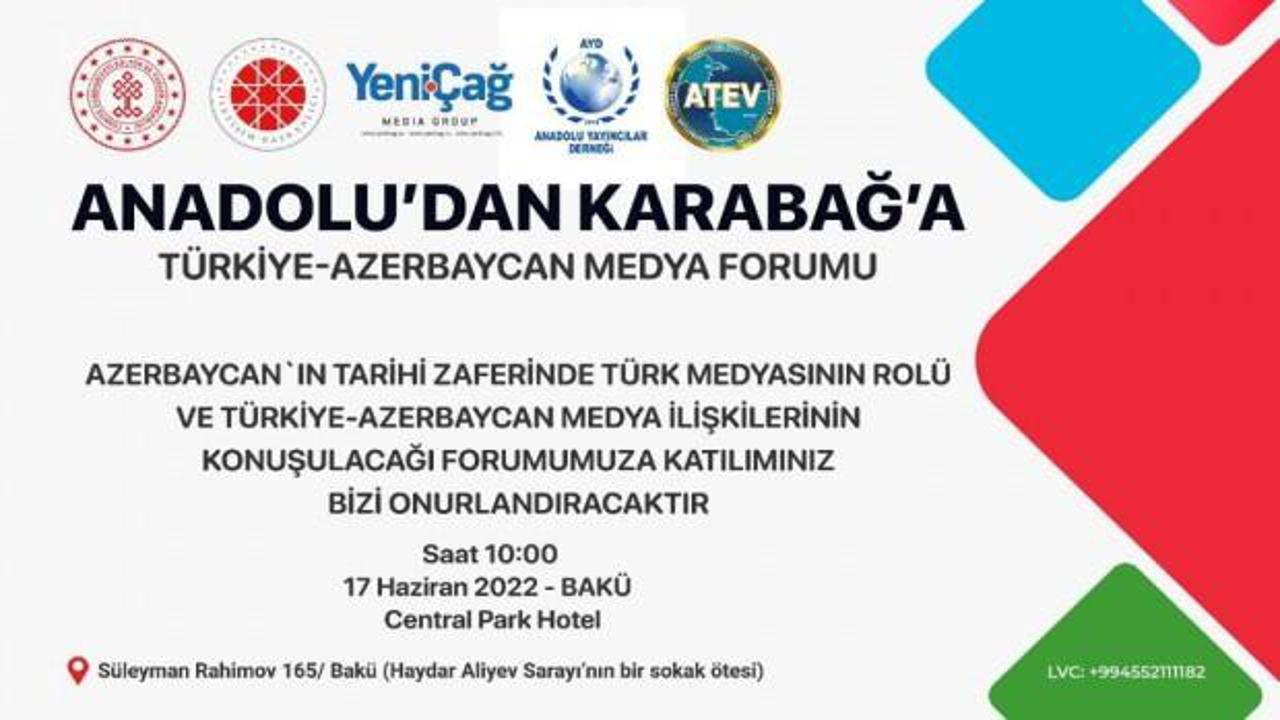 Anadolu’dan Karabağ’a: Türkiye-Azerbaycan Medya Kurultayı