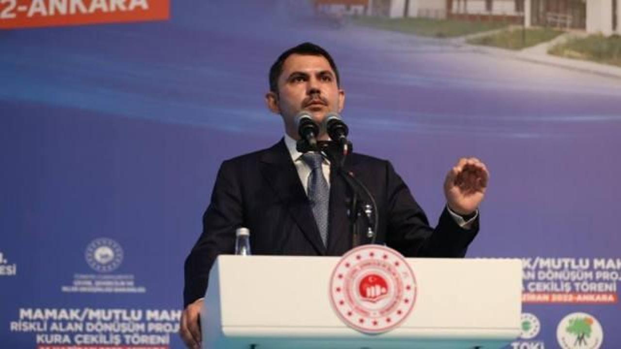 Bakan Kurum: 65 bin konutluk kentsel d&ouml;n&uuml;ş&uuml; başlattık