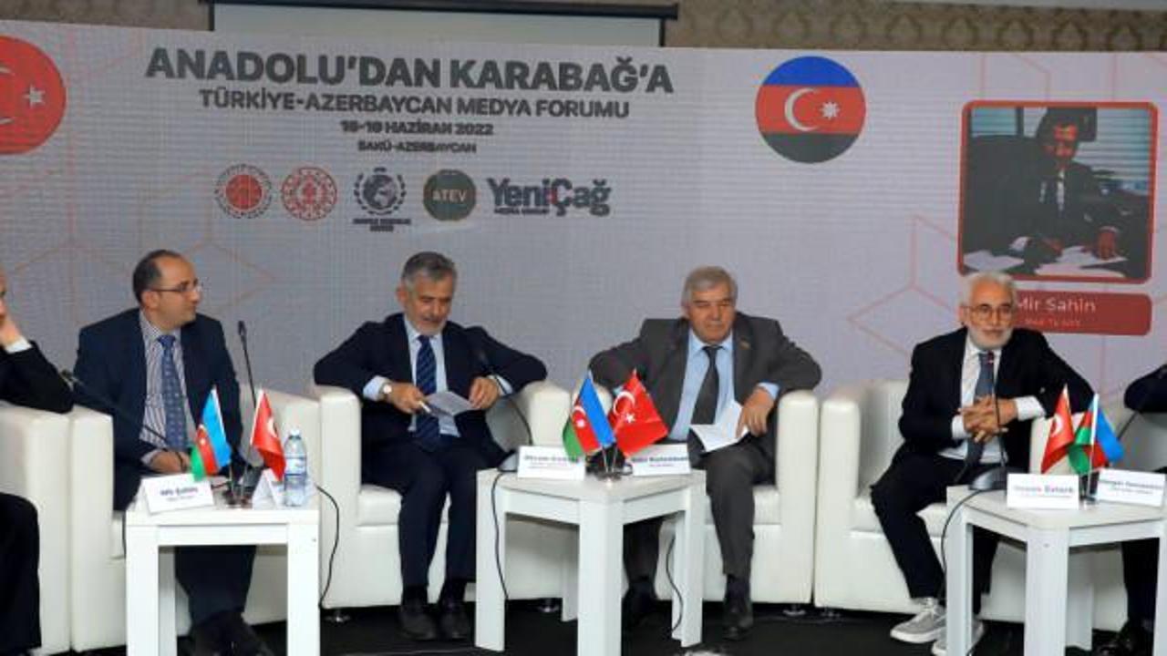 Bakü'de Anadolu'dan Karabağ'a: Türkiye-Azerbaycan Medya Forumu düzenlendi