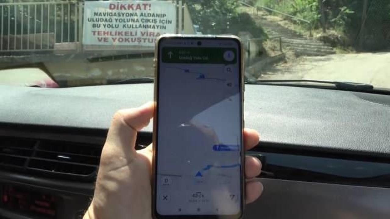 Bursa&rsquo;da navigasyon u&ccedil;uruma s&uuml;r&uuml;kl&uuml;yor! &Ccedil;areyi pankart asmakta buldular