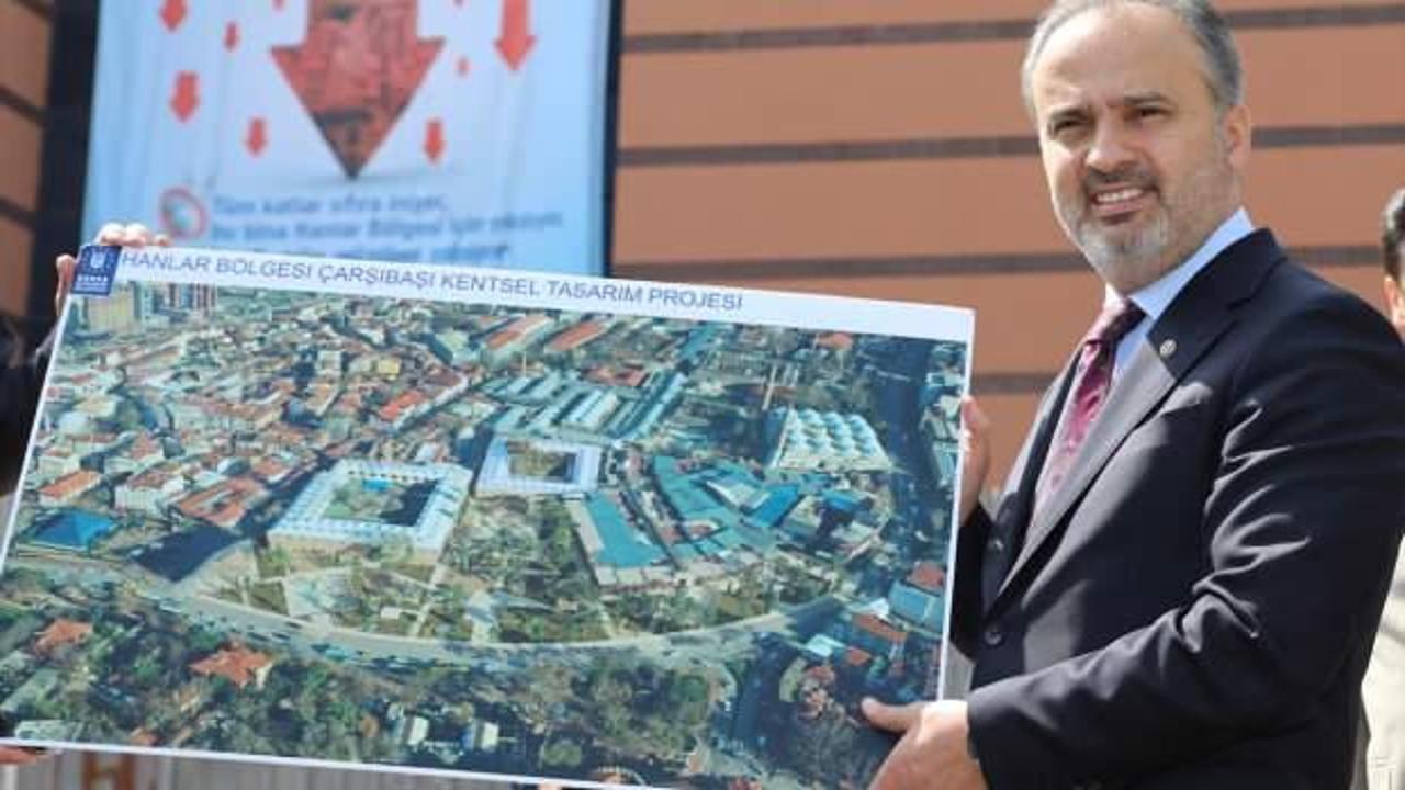 Bursa&rsquo;da Tarihi &Ccedil;arşı ve Hanlar B&ouml;lgesi'nde yıkımlar s&uuml;r&uuml;yor