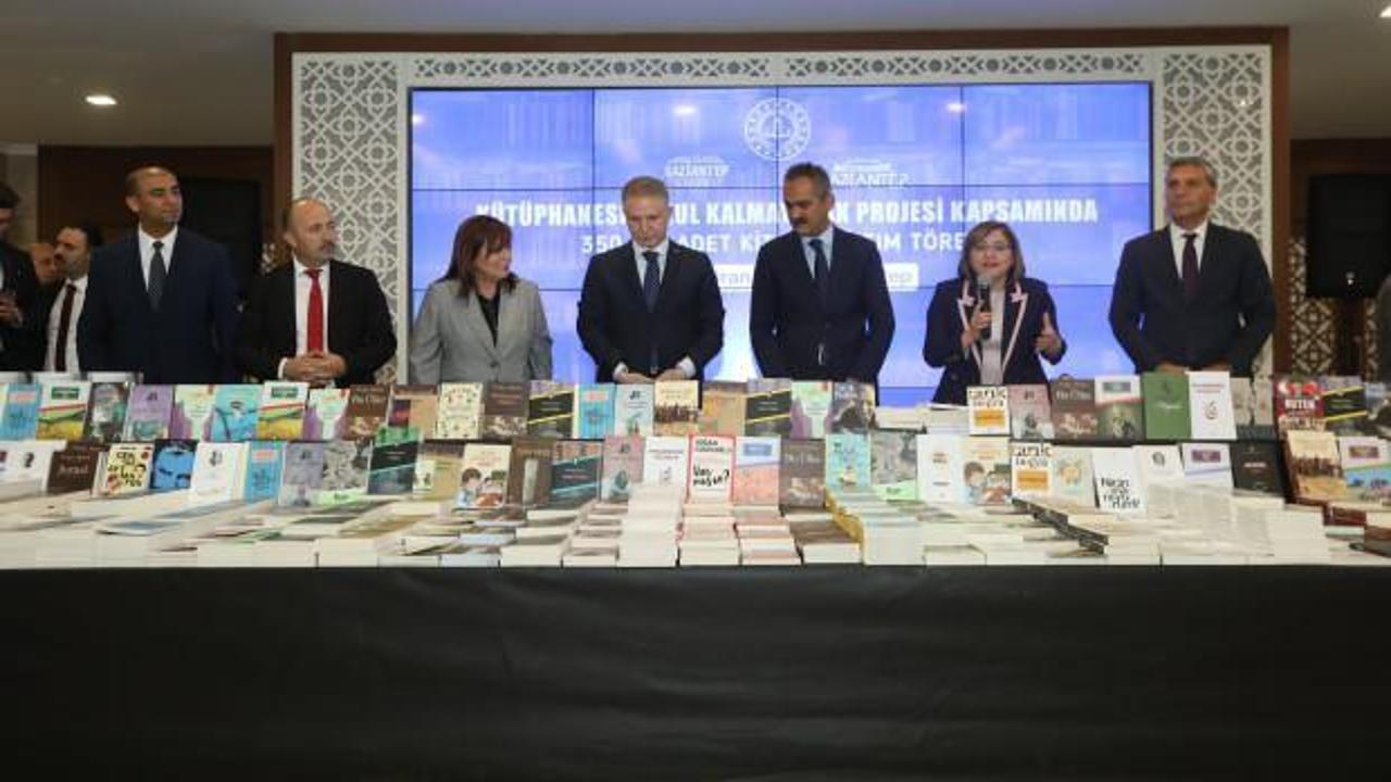 Gaziantep Büyükşehir Belediyesi'nden okul kütüphanelerine 350 bin kitap