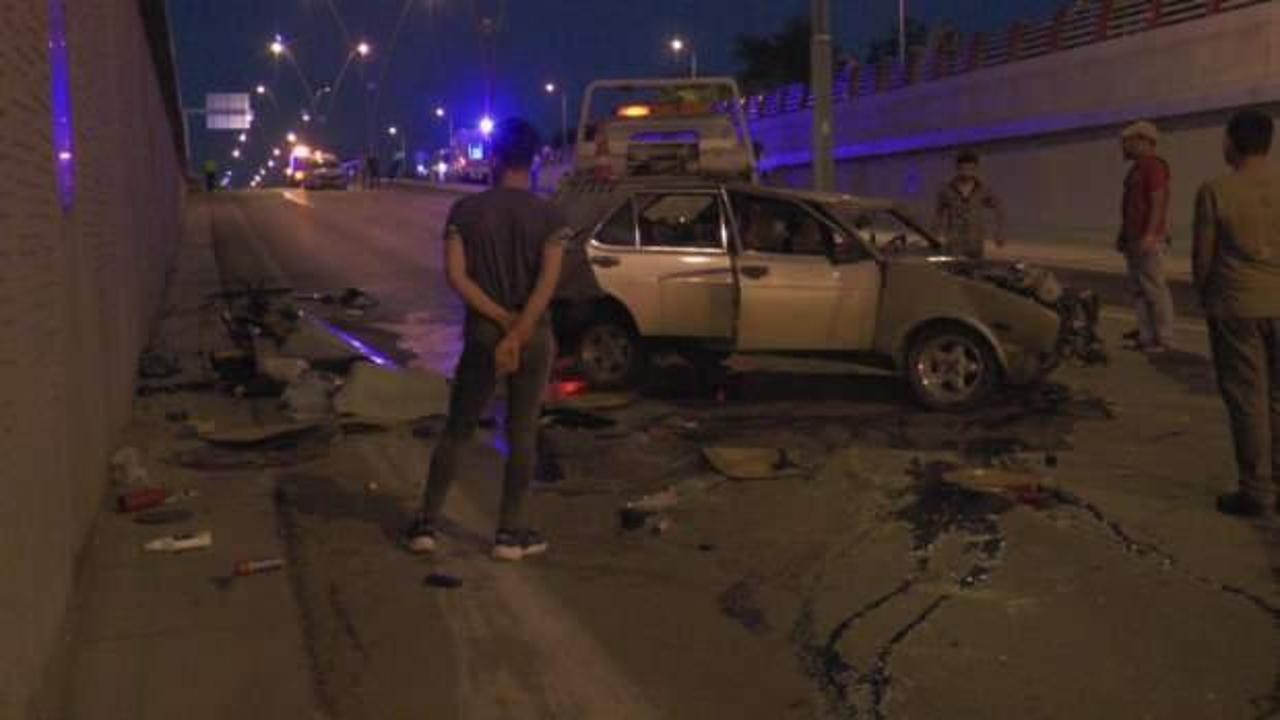 Kayseri’de 6 araç alt geçitte birbirine girdi: 4 yaralı