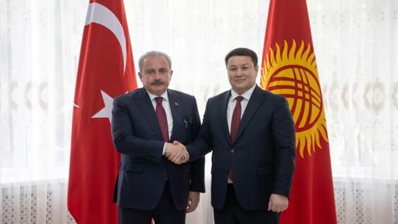 Kırgızistan Meclis Başkanı Mamitov, TBMM Başkanı Şentop'la görüştü