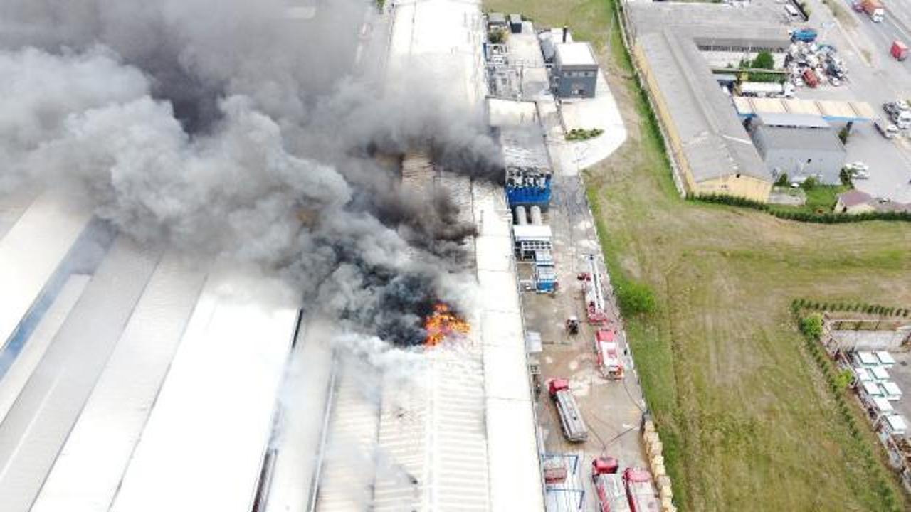 Kocaeli'de Kimya fabrikasında b&uuml;y&uuml;k yangın