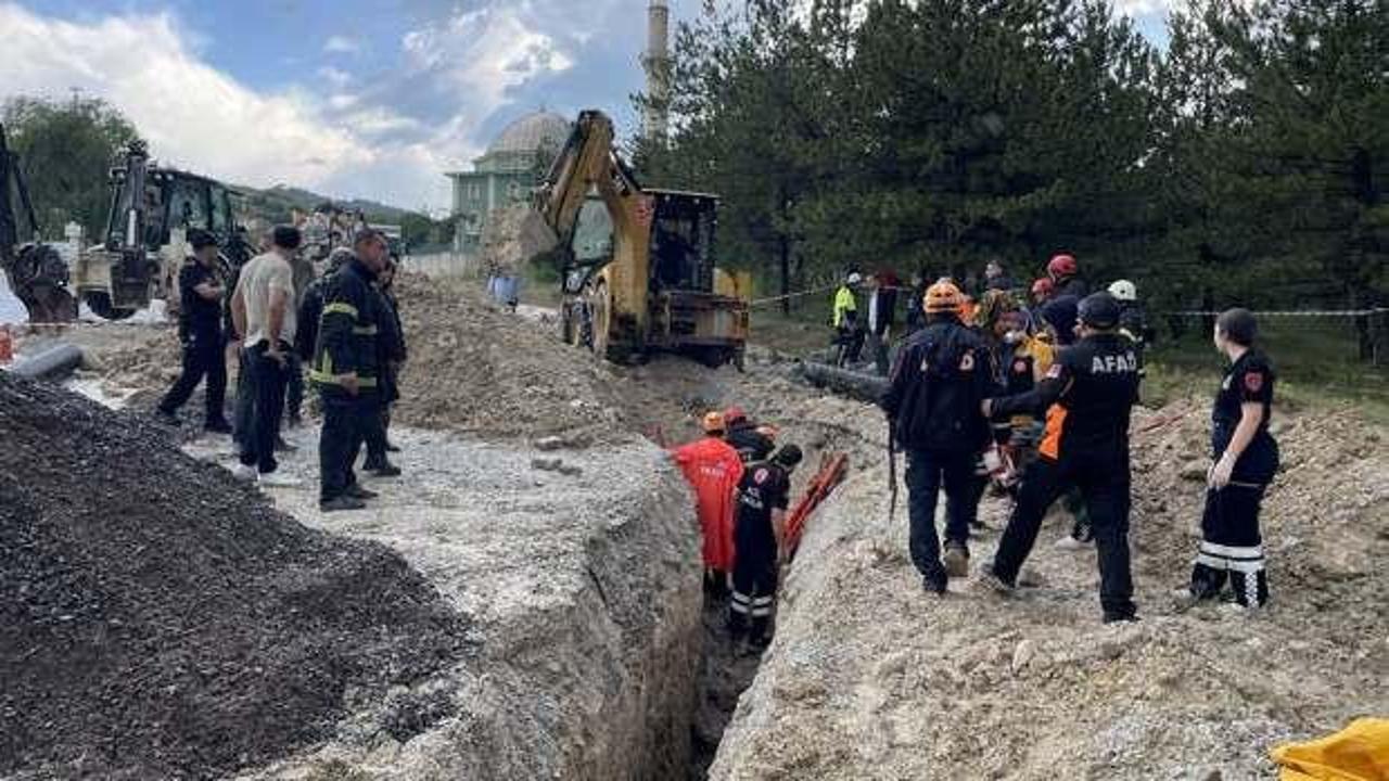 Kütahya'da toprak kayması: İki işçiden biri hayatını kaybetti