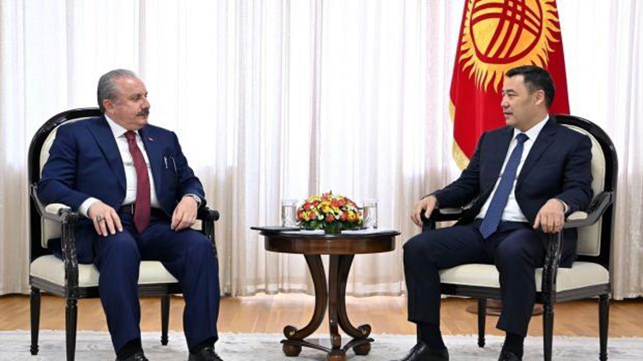 Meclis Başkanı Şentop, Kırgızistan Cumhurbaşkanı ile görüştü