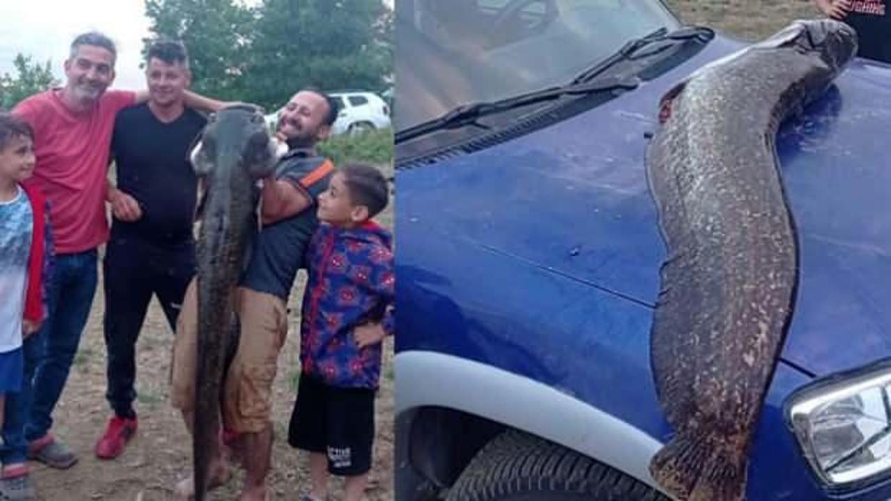Tuttuğu 20 kiloluk balık ile rekor kırdı! Hen&uuml;z 8 yaşında 